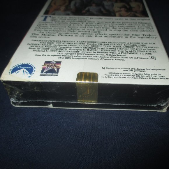 Star Trek: The Motion Picture (VHS, 1991, unopened / new) w/ watermark - Picture 3 of 6